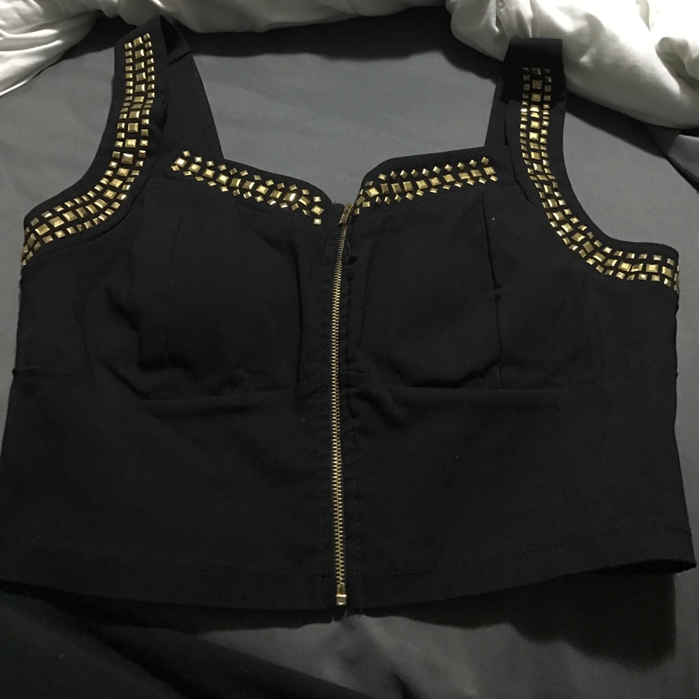 Gold Studded Bustier
