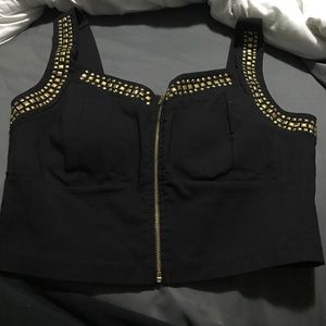 Gold Studded Bustier