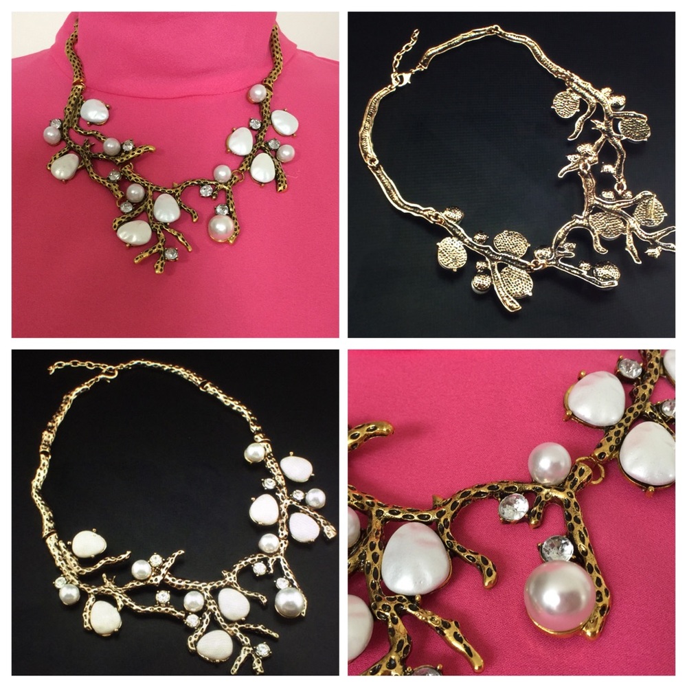 Statement Faux-Pearl Necklace
