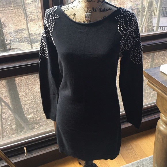 Black Sweater Dress - Picture 3 of 3