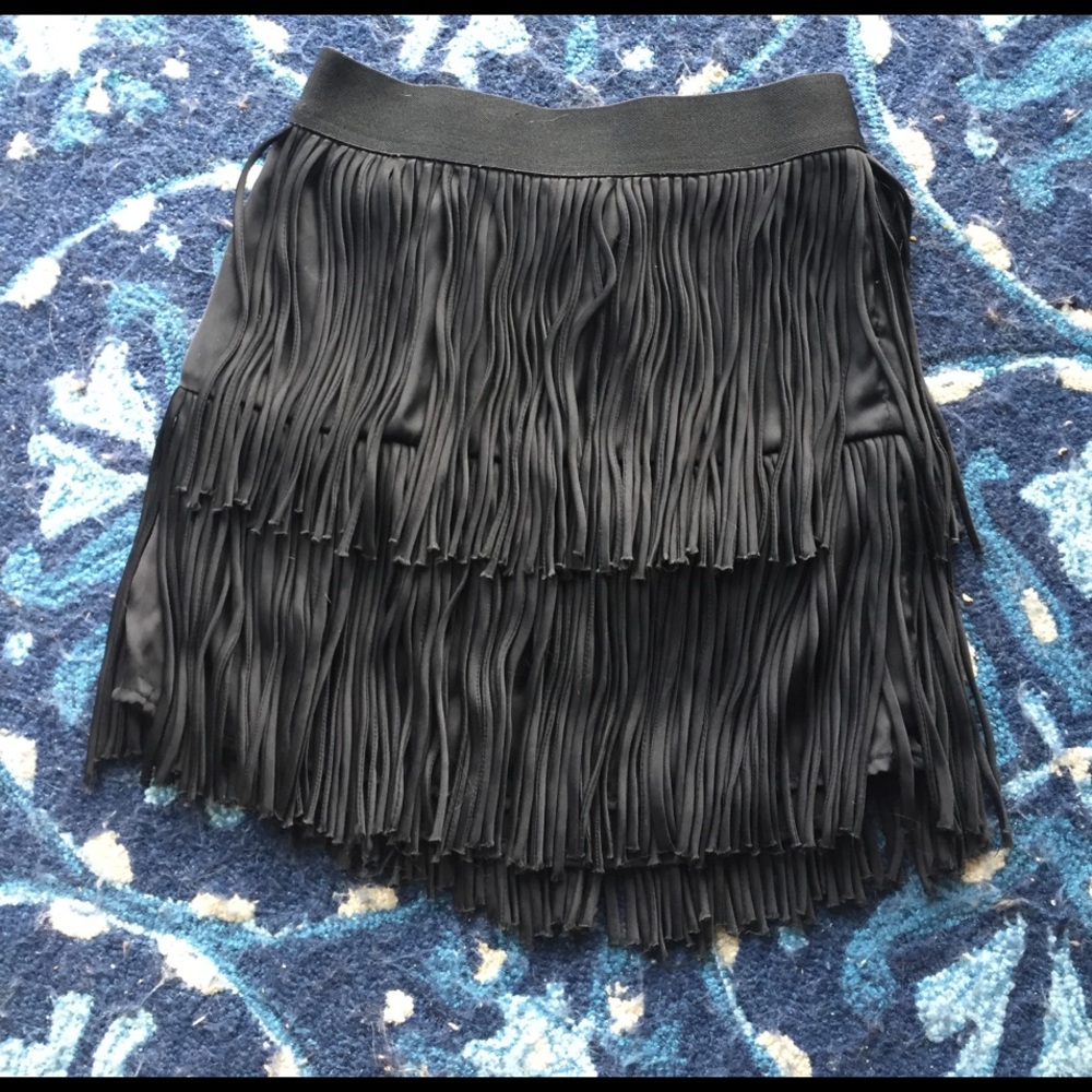 Beautiful Fringe Flapper Miniskirt