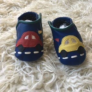 Leather Car Infant Booties by GOODY GOODY