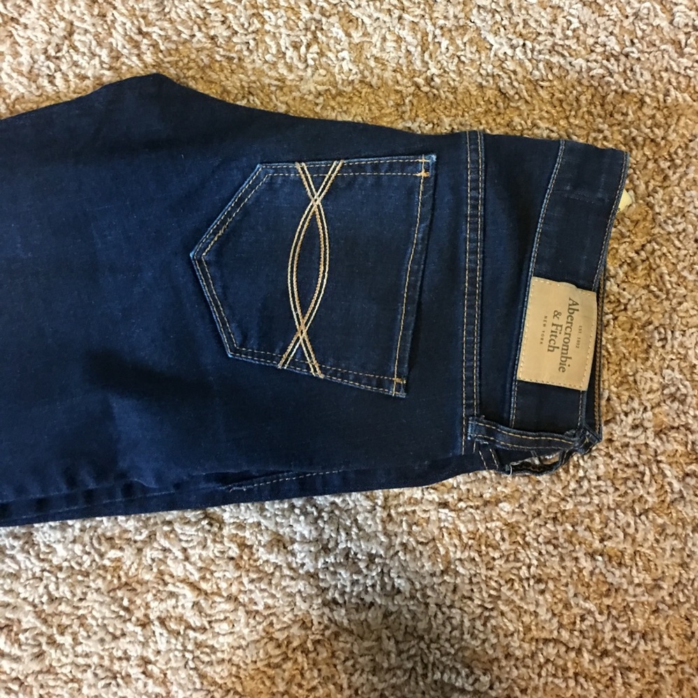 Abercrombie and Fitch boot cut dark wash jeans