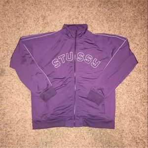 Stussy purple zip up