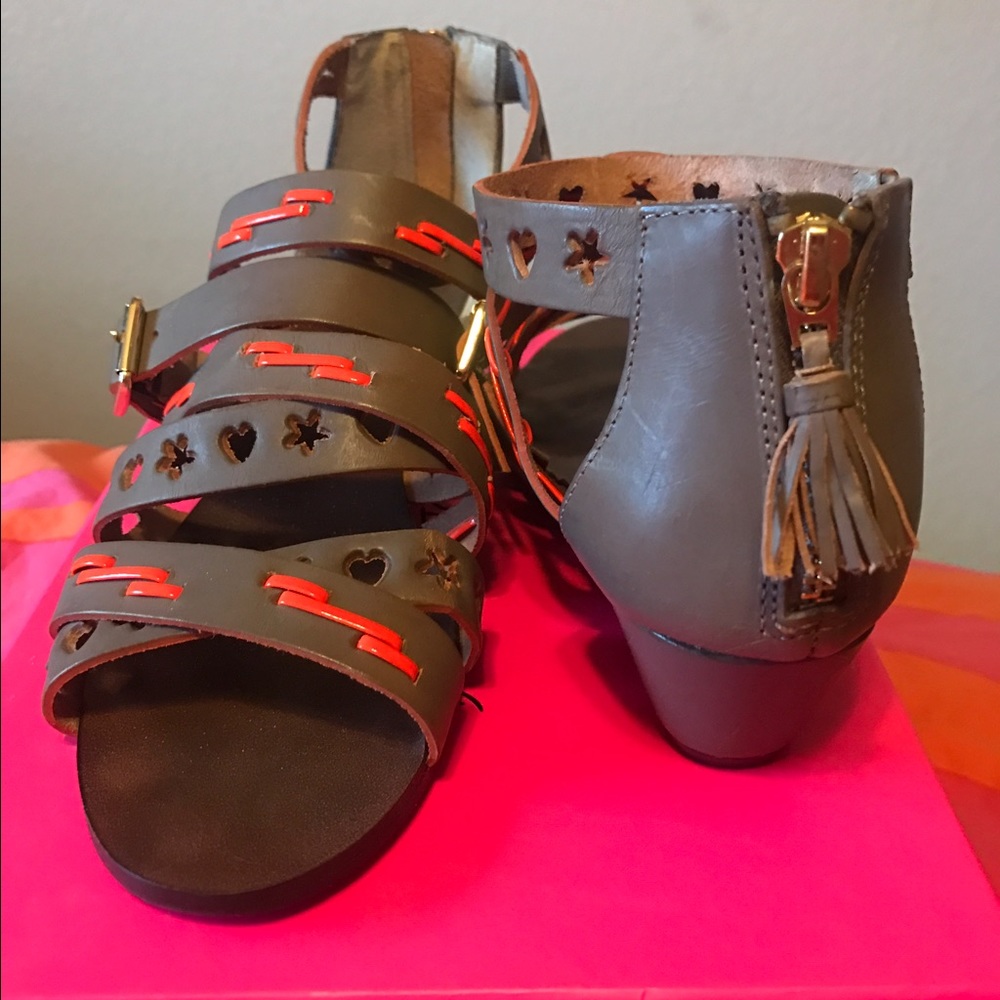 Neon sandals