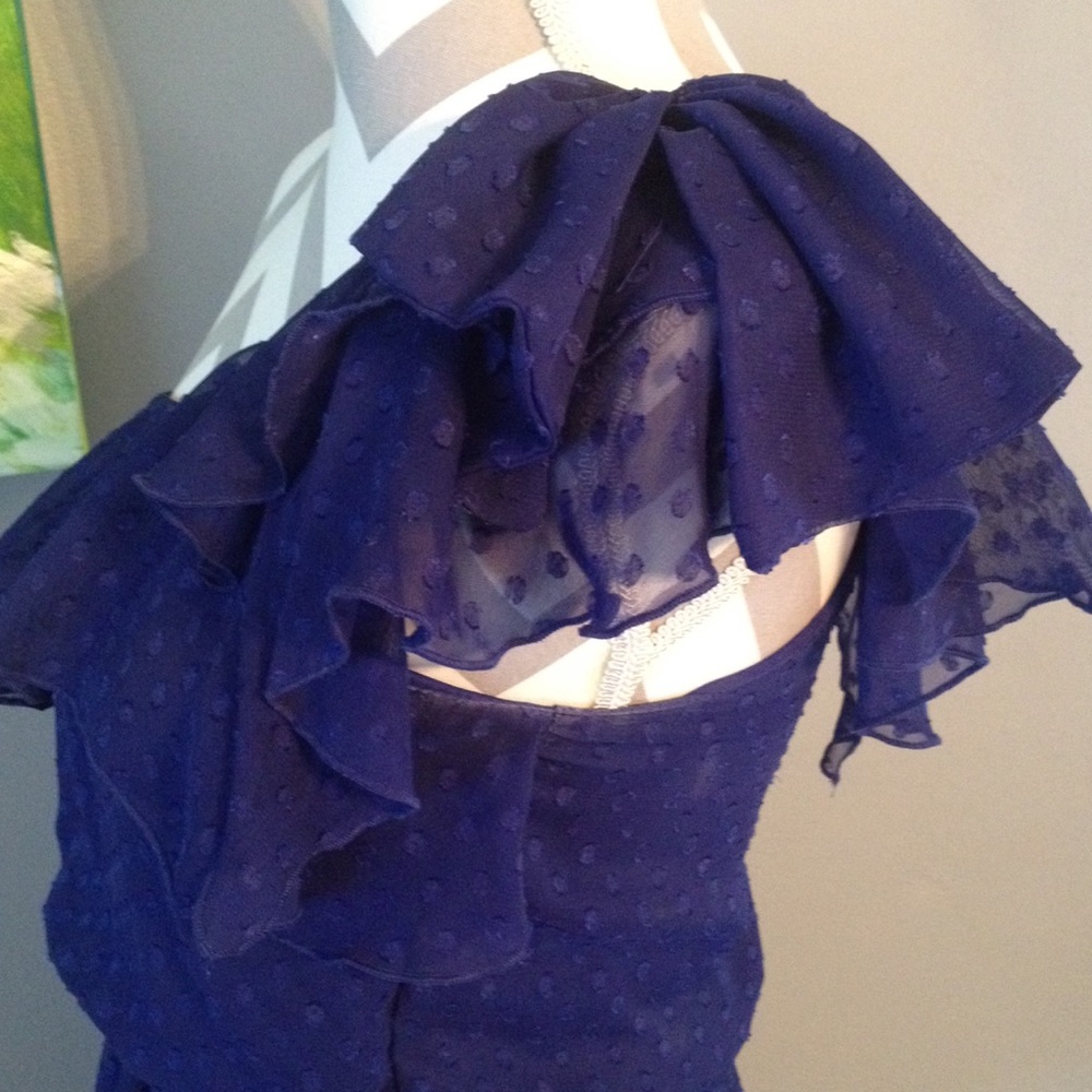 Xhilaration Royal Blue Asymmetrical Dress - Picture 3 of 4