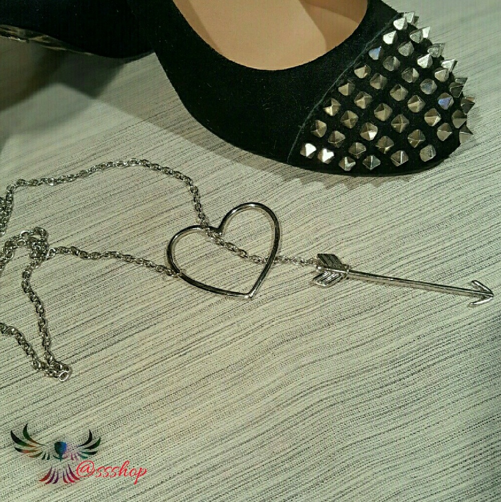 Heart and Arrow layering necklace