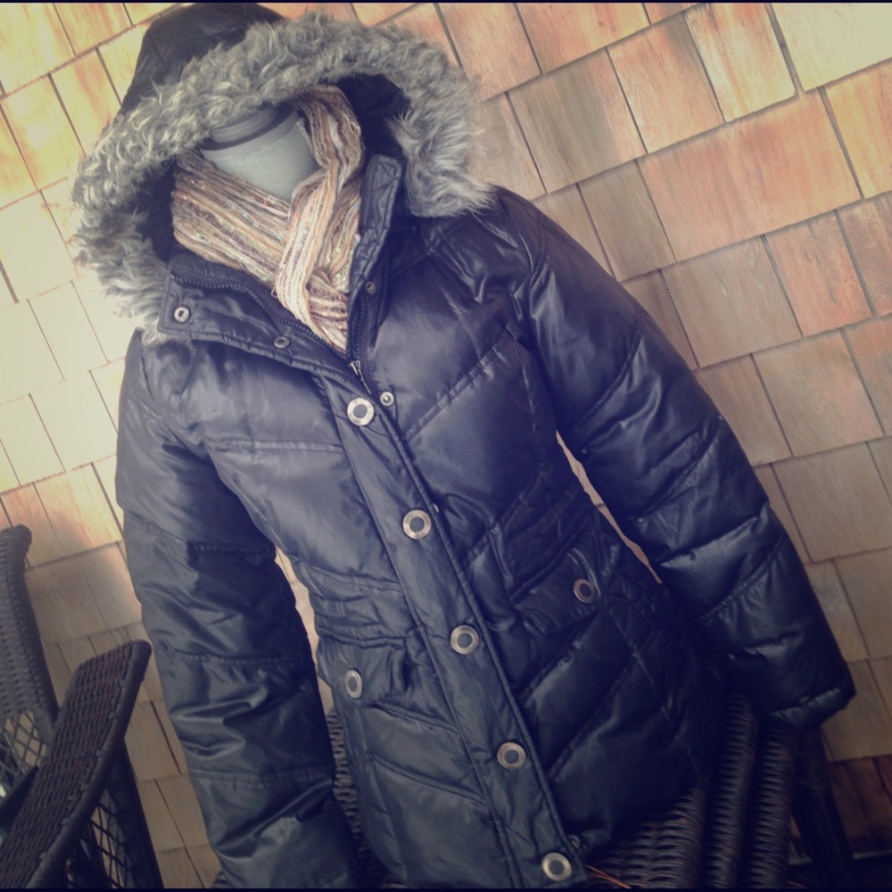 Black down jacket