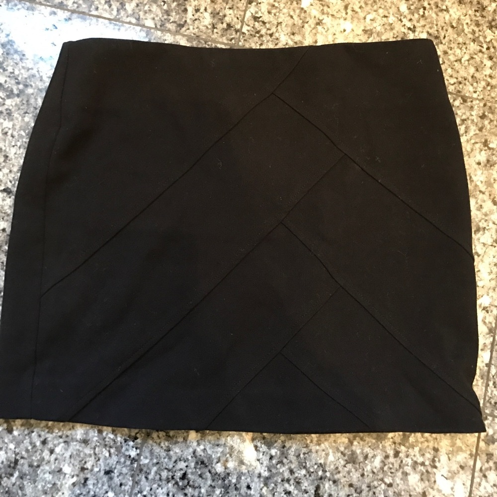Black mini skirt 