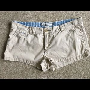 Abercrombie and Fitch tan soft cord shorts Sz 12