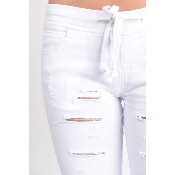 Last Pair! Destroyed Twill Jogger - Picture 3 of 6