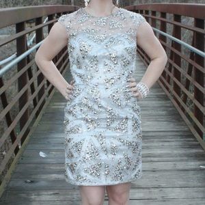 Geometric semi-formal gown by Tony Bowls!