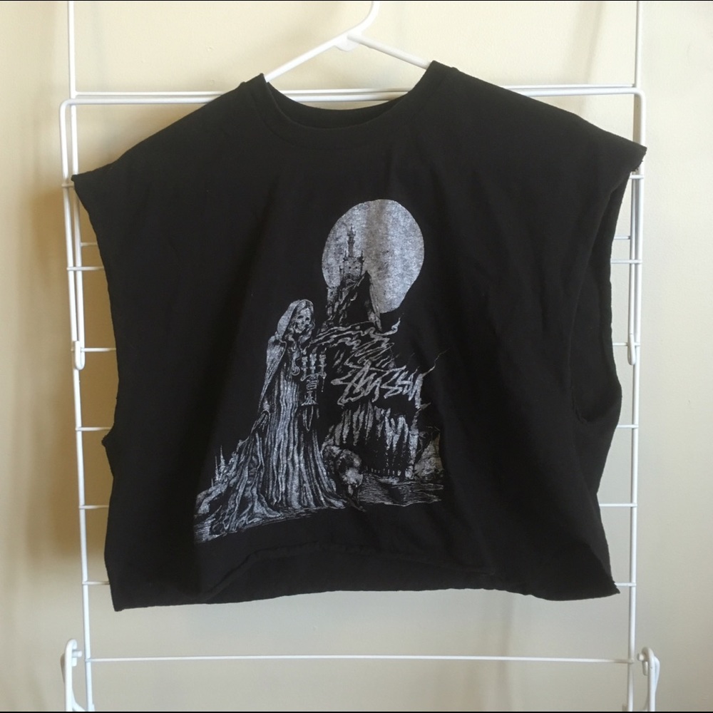 Stussy boxy Crop
