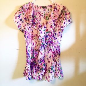Pleated Pansy Blouse