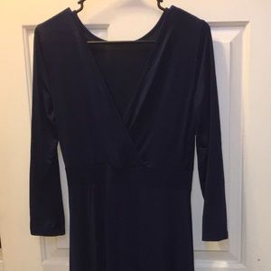 Navy maxi dress