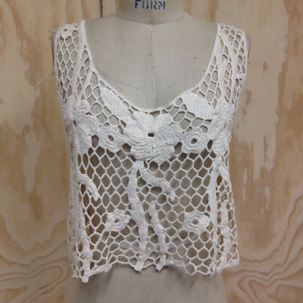 Honeycomb Open Crochet Top