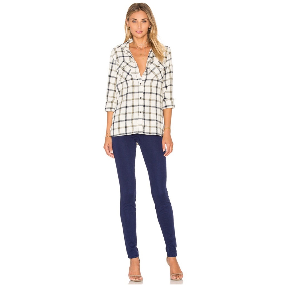 J Brand Women's Mid Rise Super Skinny Eclipsed