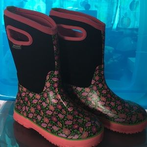 BOGS Kids Waterproof Classic sweet pea Rainboot