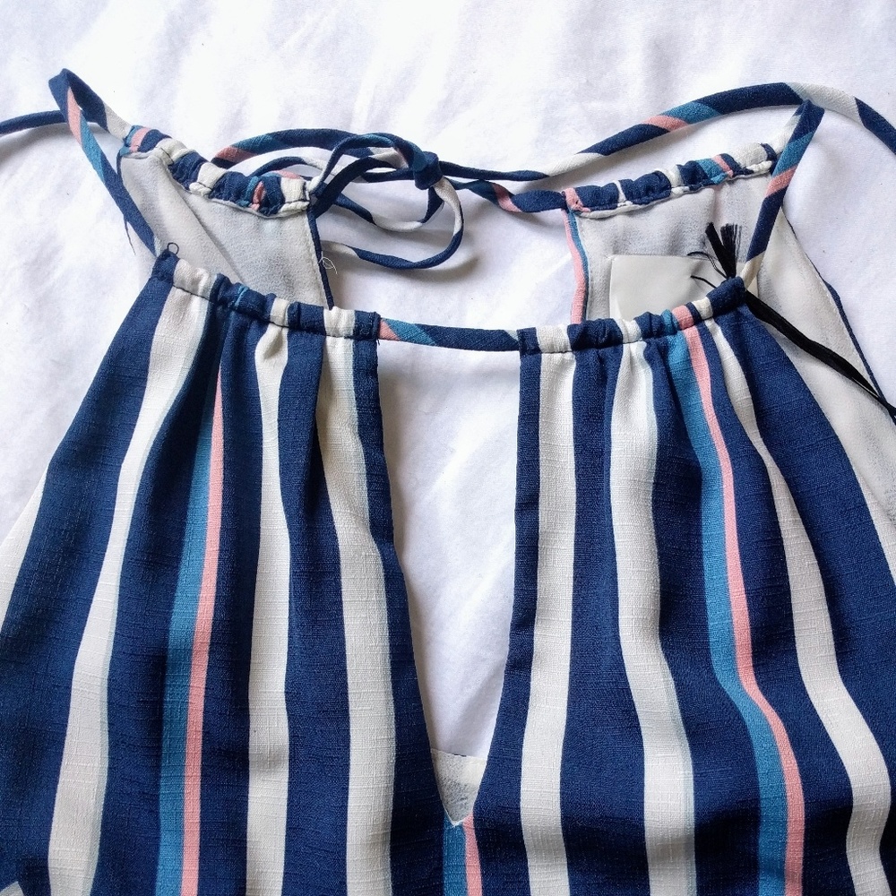 Greylin striped peplum top - Picture 2 of 5