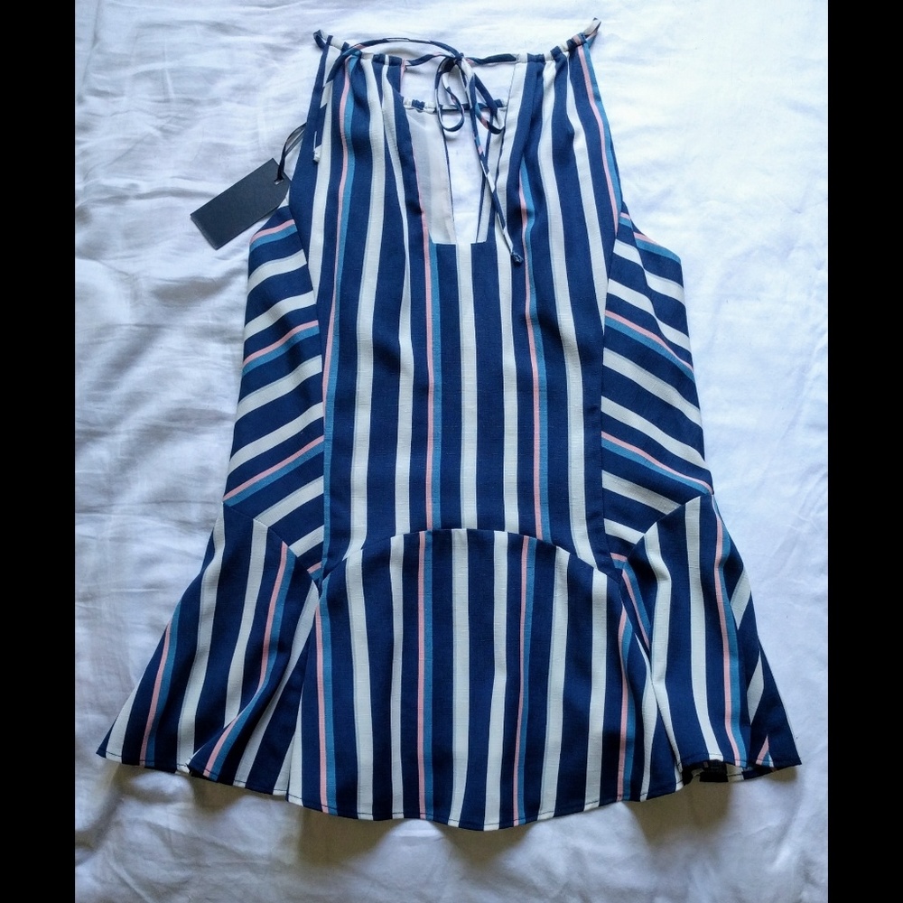 Greylin striped peplum top - Picture 3 of 5