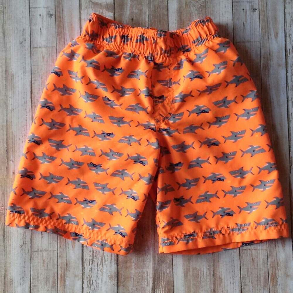 Shark swim trunks