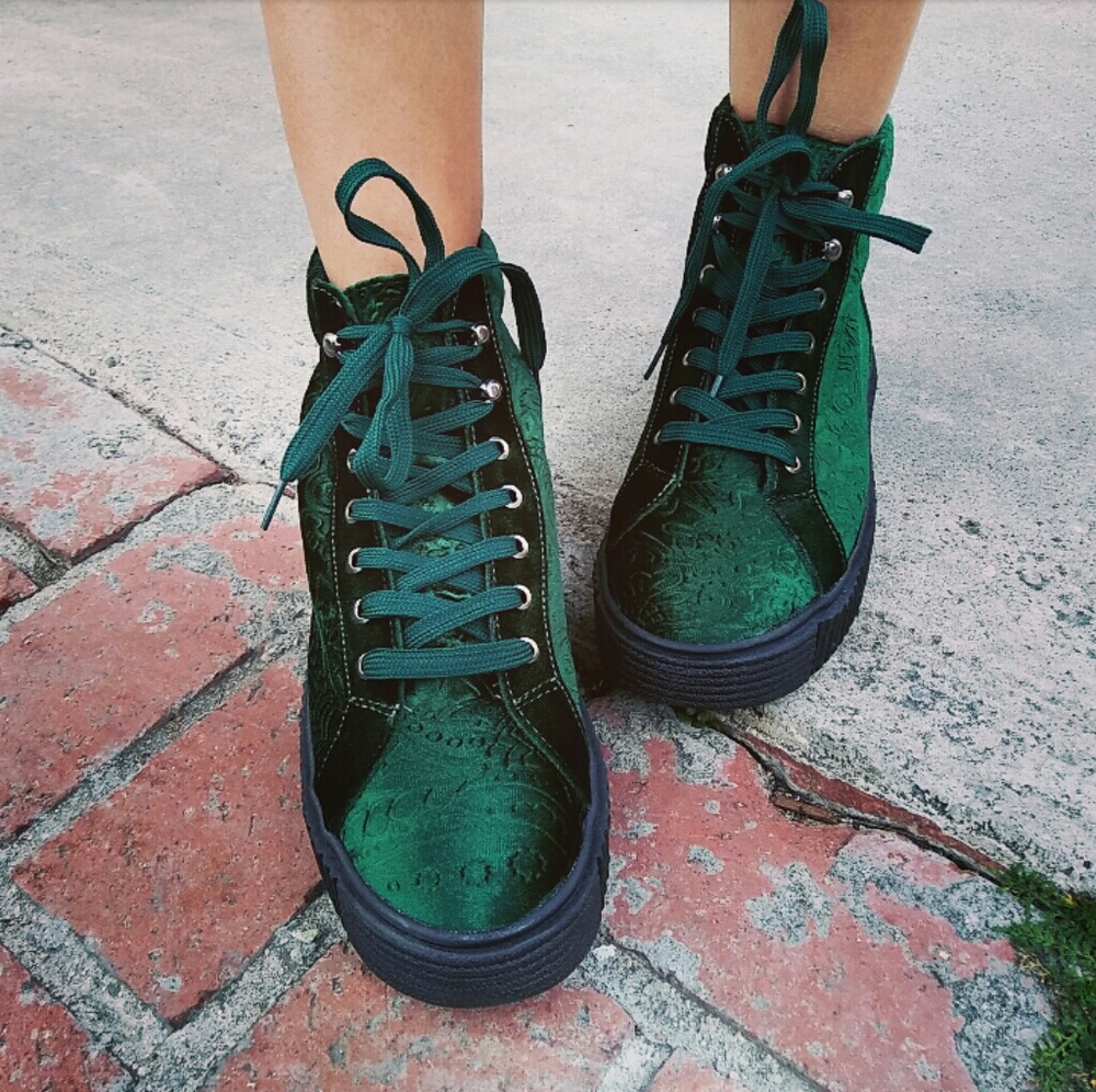 LAST PAIR!!//The Zoe// Emerald green Creepers - Picture 4 of 4