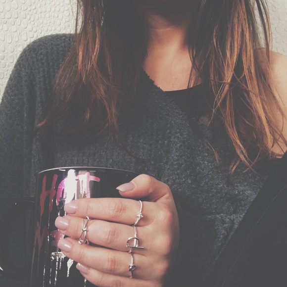 Natalee Rose Gold 4 Piece Midi Ring Set - Picture 5 of 5