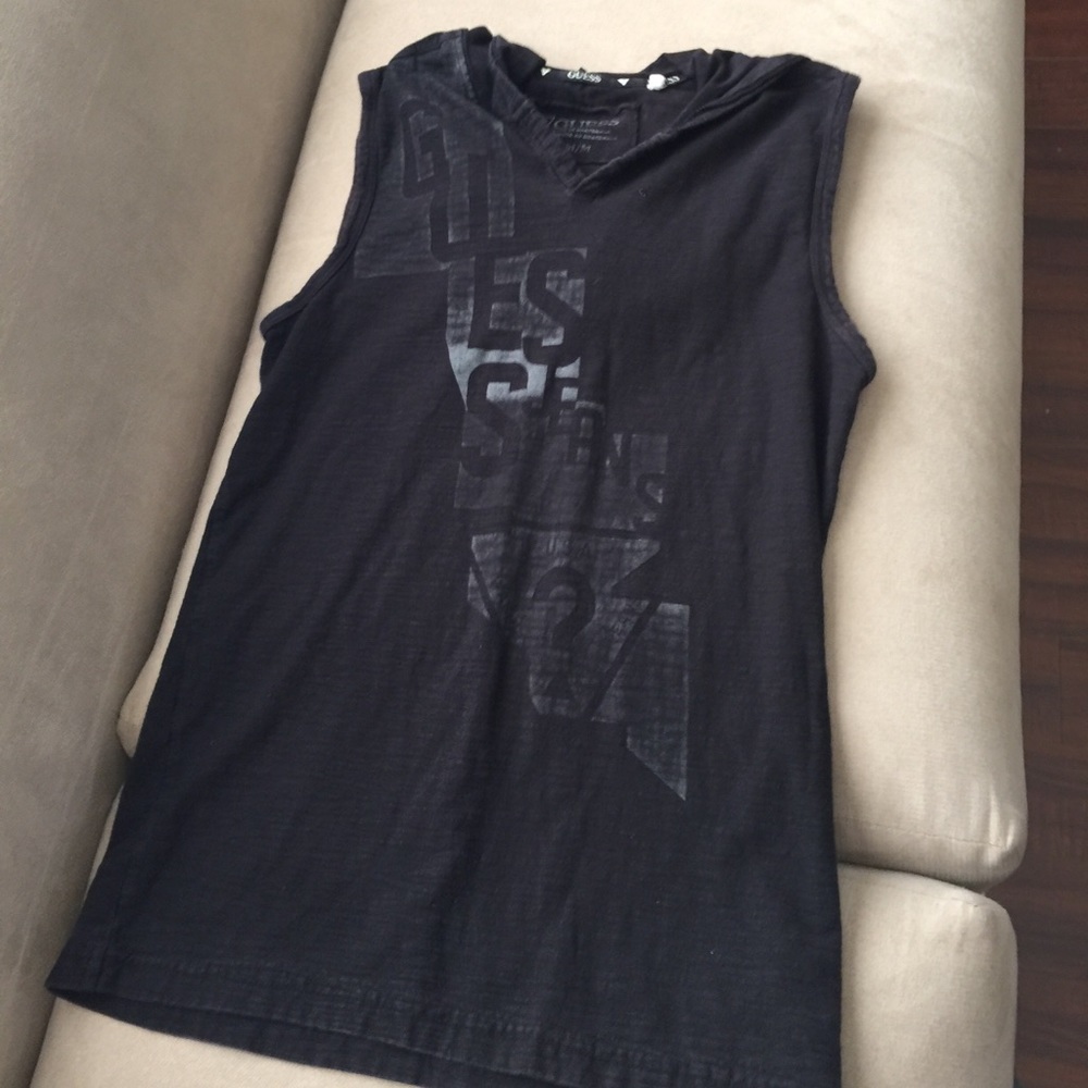 GUESS Top with a hood.