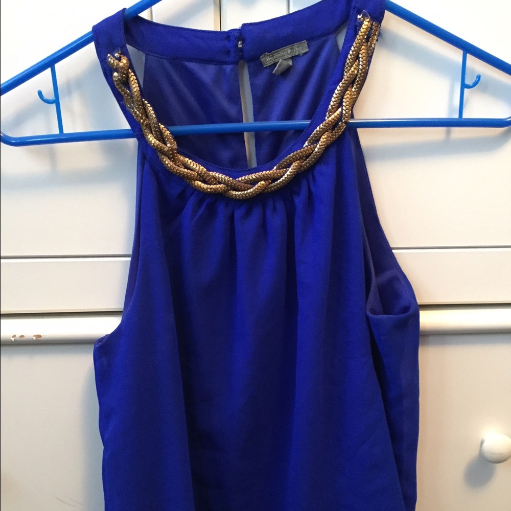 Royal blue dress shirt