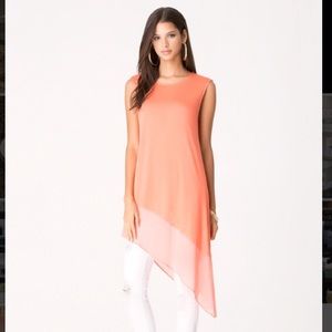 Bebe Solid Astmmetric Hem Tunic
