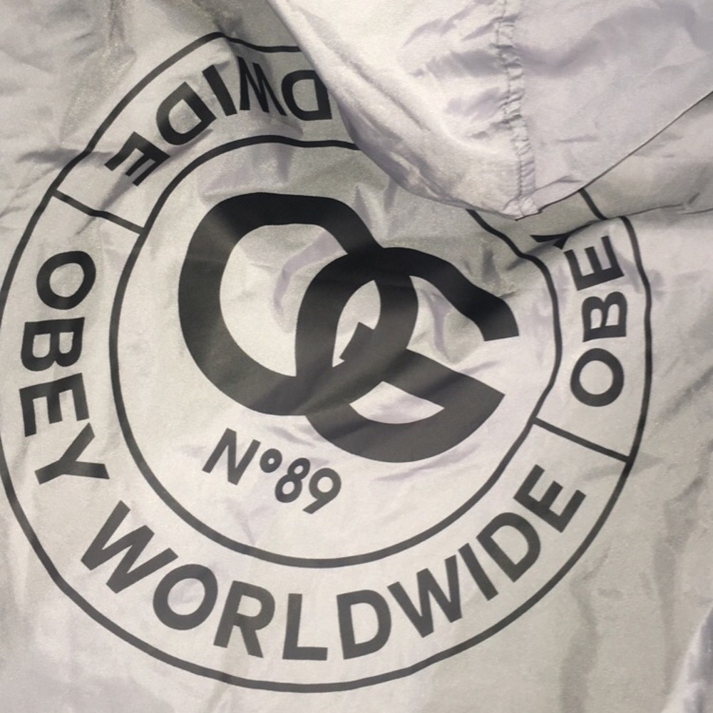 NEW WITH TAG OBEY RAIN JACKET