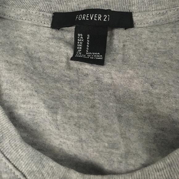 Forever 21 gray Coachella style crop top - Picture 3 of 4