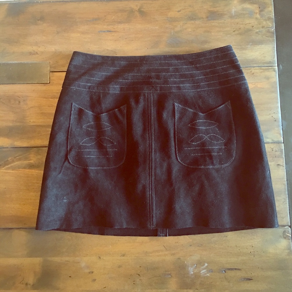 Free People Suede Skirt
