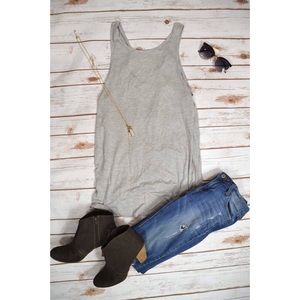 🌸 Slouchy Grey Tunic Tank 🌸