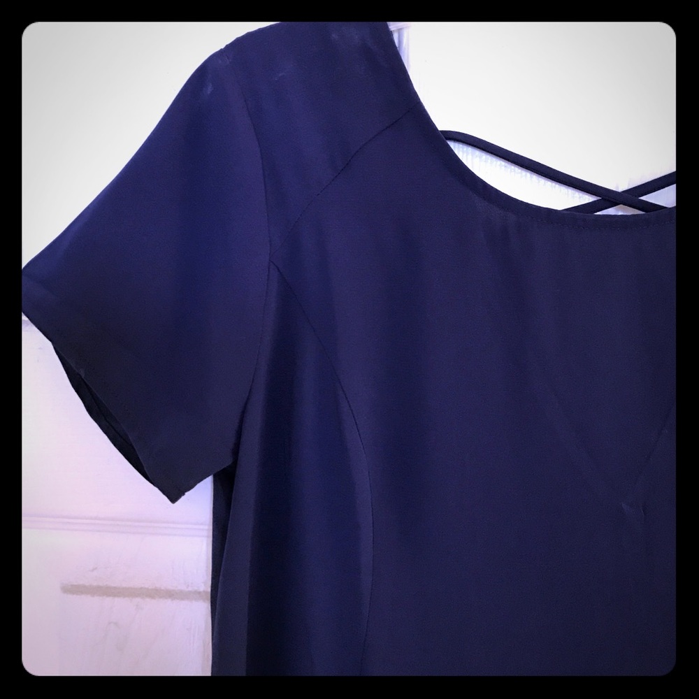 Not for Sale🦋LUSH-shift dress with cross back