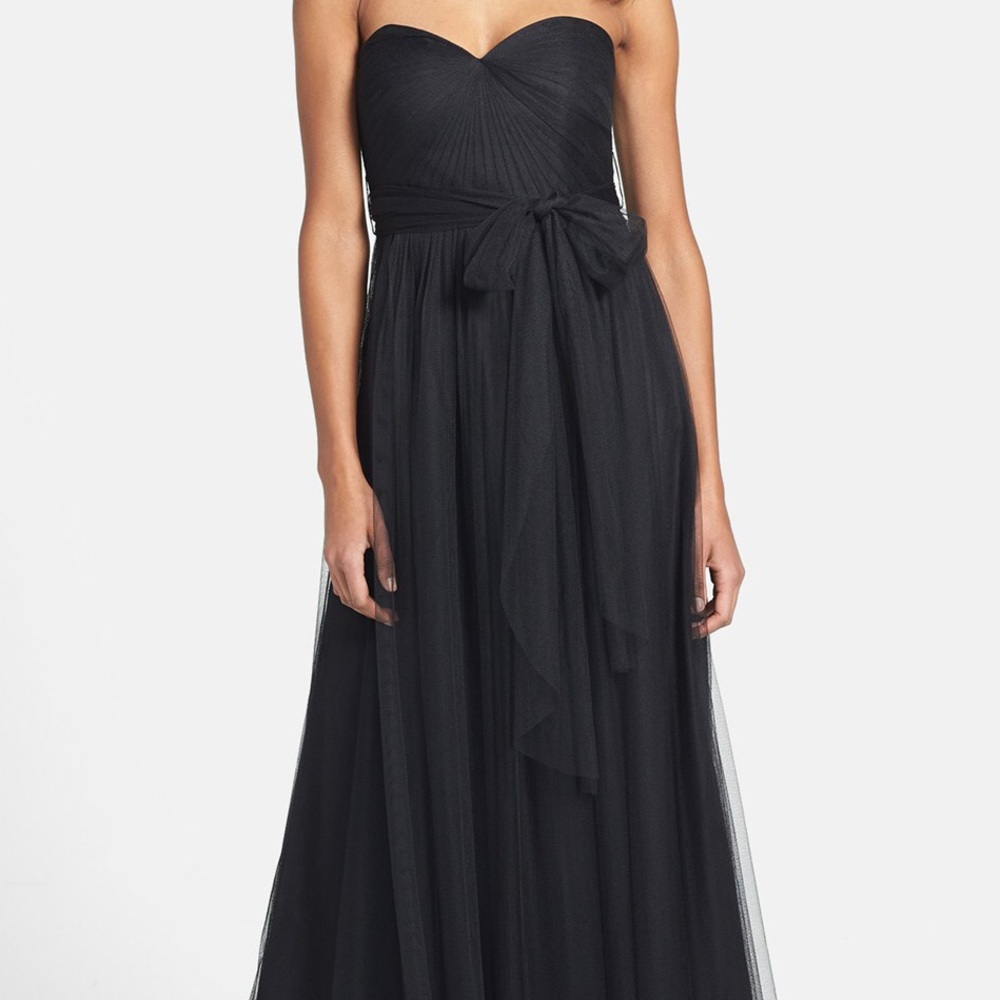 Adrianna Papell strapless convertible tulle gown