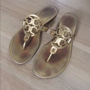Tory Reva gold sandal