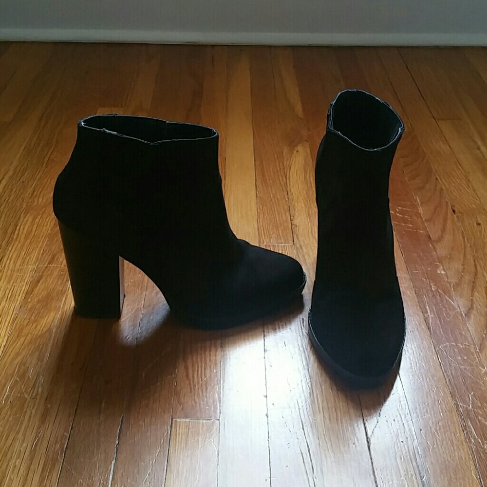 Zara suede booties