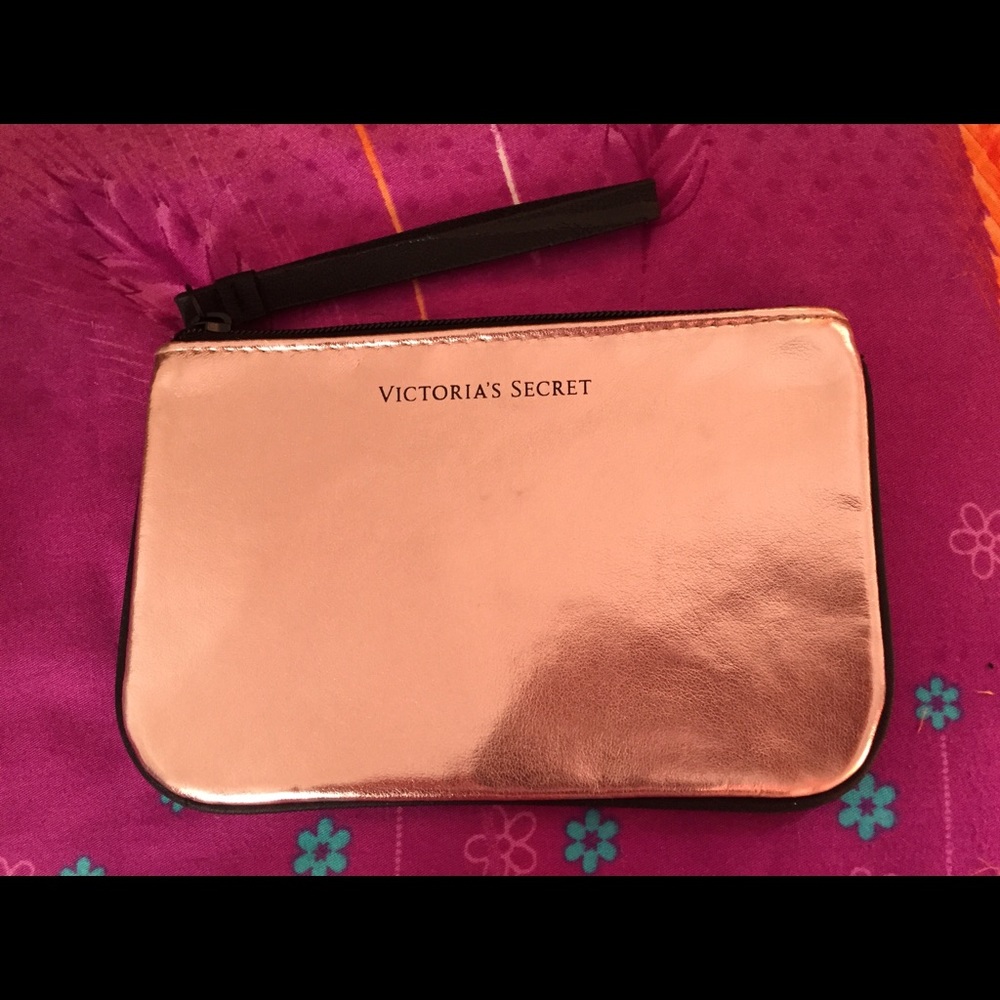 VICTORIA'S SECRET Rose Gold Wristlet/Purse