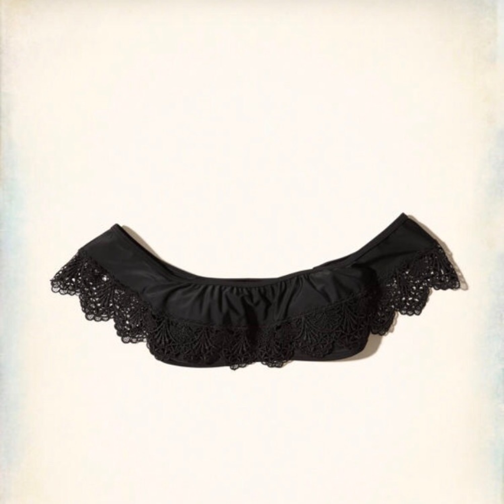 🎀👙Lace-Trim Off The-Shoulder Swim top👙🎀 - Picture 3 of 4