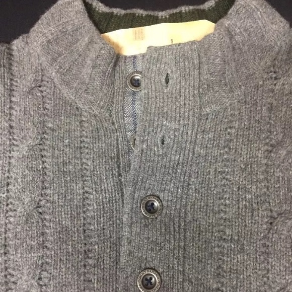 TOMMY BAHAMA-Outer Banks Cable Wool Sweater Gray - Picture 2 of 4