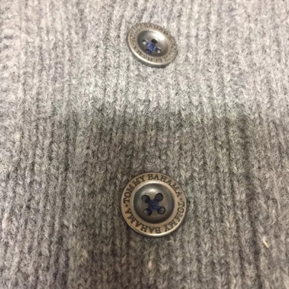 TOMMY BAHAMA-Outer Banks Cable Wool Sweater Gray - Picture 4 of 4