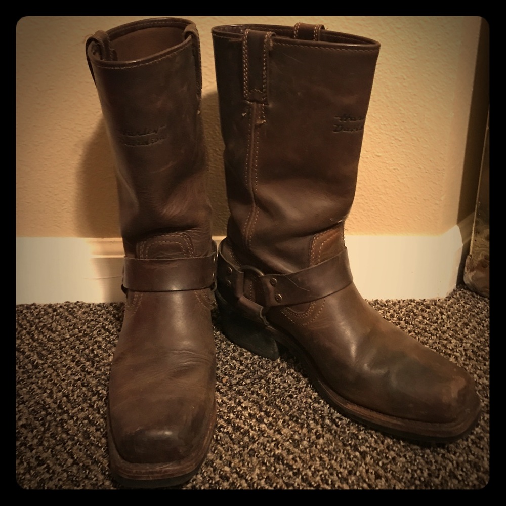 Retro Motorcycle Boots
