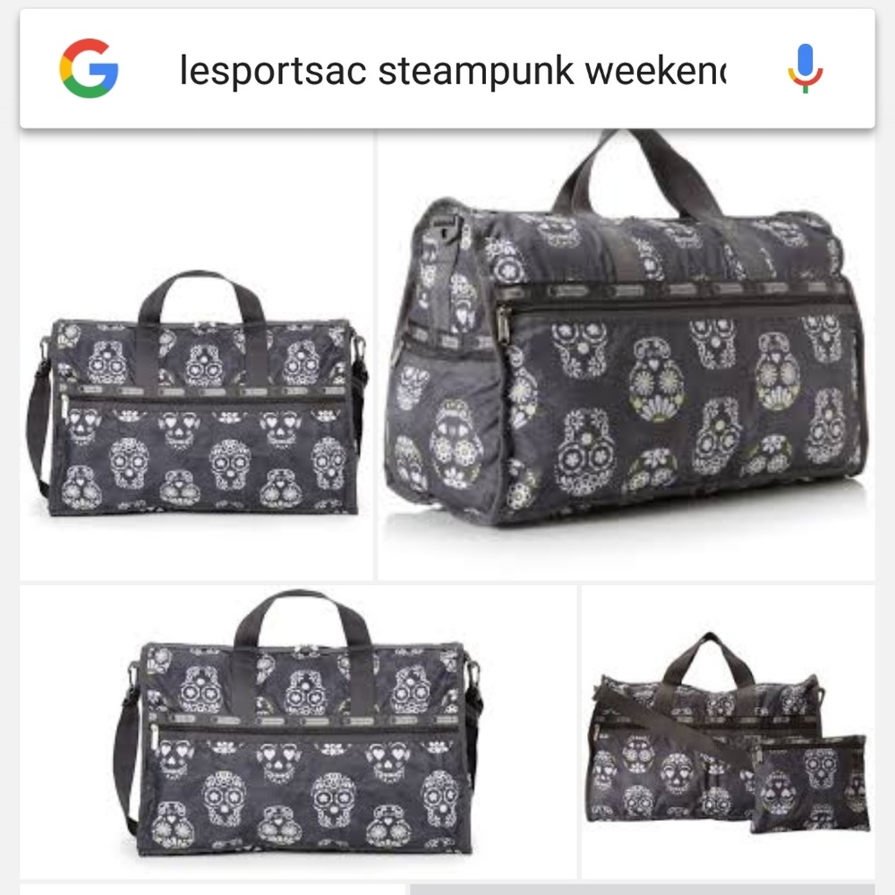 ISO LESPORTSAC LARGE WEEKNDER SKULL STEAMPUNK