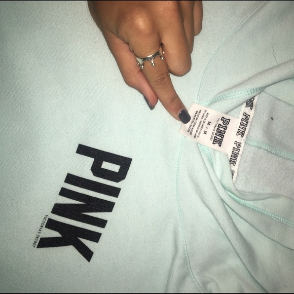 Light blue PINK hoodie - Picture 2 of 2