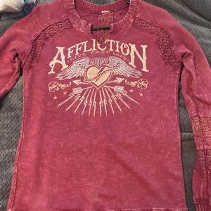 Super comfy affliction sweater 💫💫