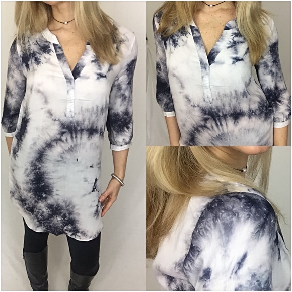 Gorgeous Boho Chic Tie Dye Tunic Dress Small sold - Picture 2 of 5