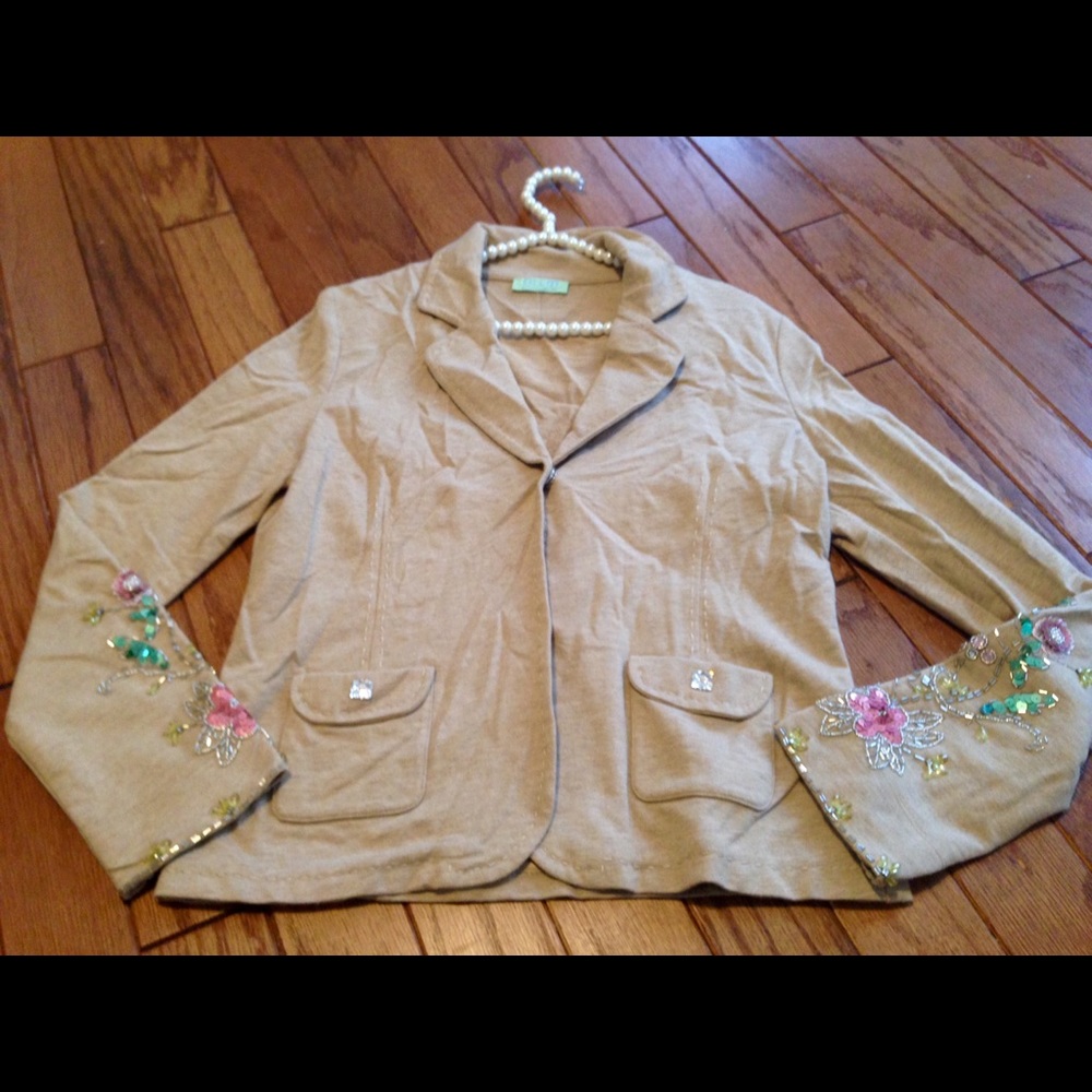 Don't label me cotton blazer