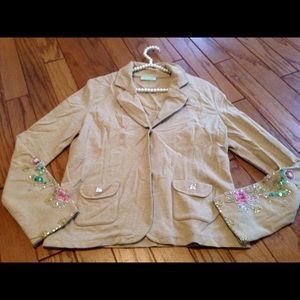 Don't label me cotton blazer