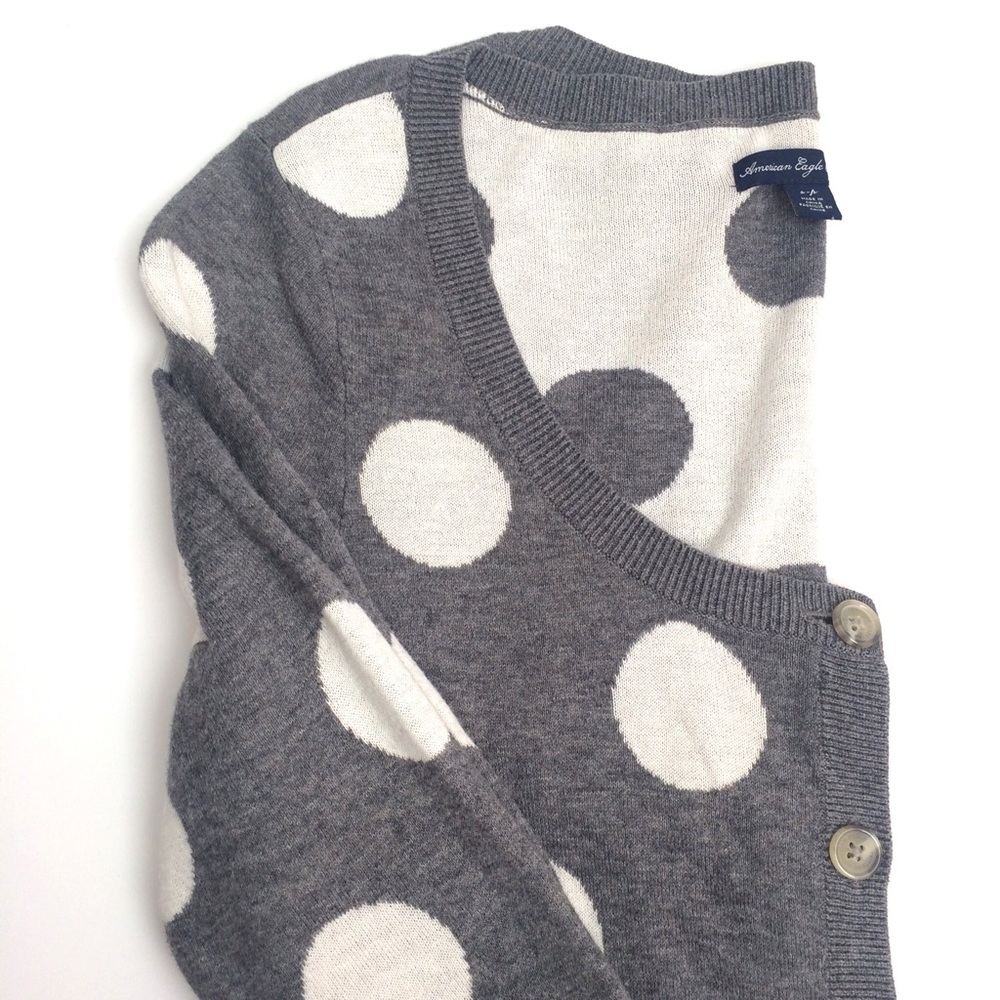 {AEO} Polka Dot Cardigan